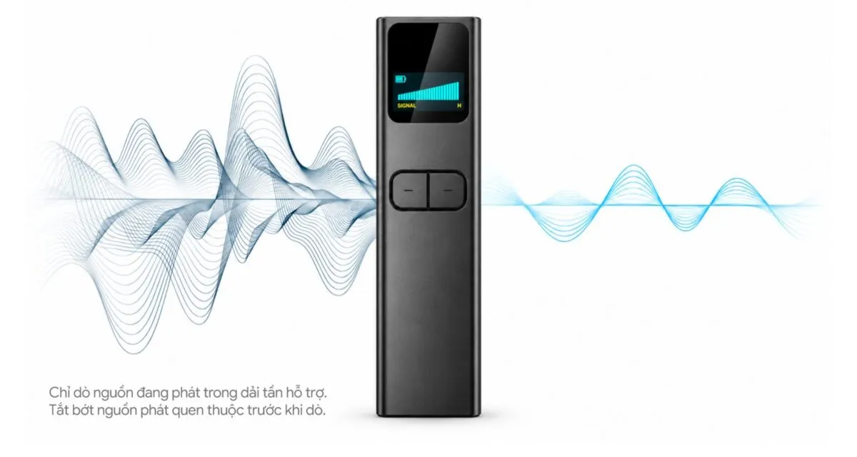 D2 Pro dò sóng không dây dải 50MHz đến 5GHz